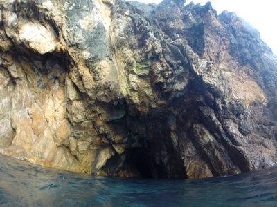 The caves at Norman Island, BVI